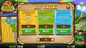 3 LUCKY LEPRECHAUNS BUY FEATURE