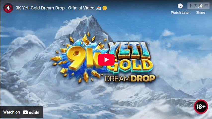 9K Yeti Gold Dream Drop Trailer