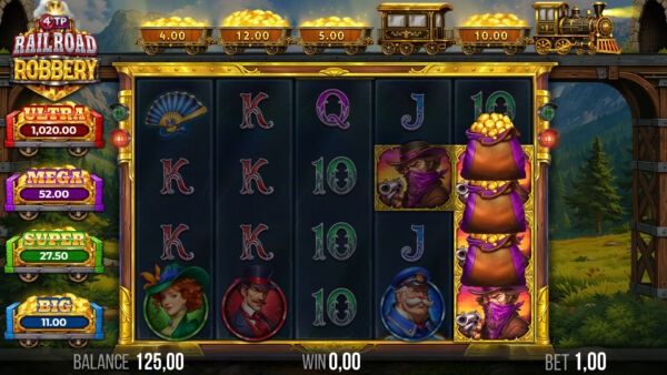 4TP_Railroad_Robbery_Bandit_Cash_Screenshot 4TP Book of AfricRa Pharaoh Pots Screenshot